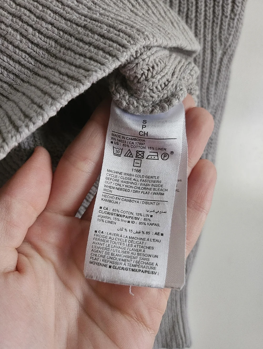 Old Navy Cotton and Linen-Blend Shaker-Stitch Cardigan Sweater Womens size Small - Picture 3 of 7